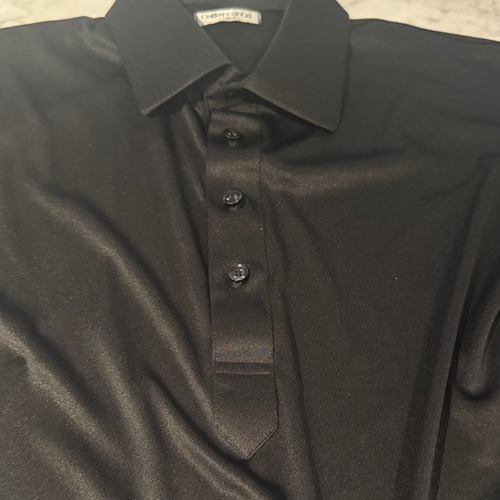 Collars & Co. | Black Long Sleeve Performance Shirt | XL NWOT - Picture 2 of 6